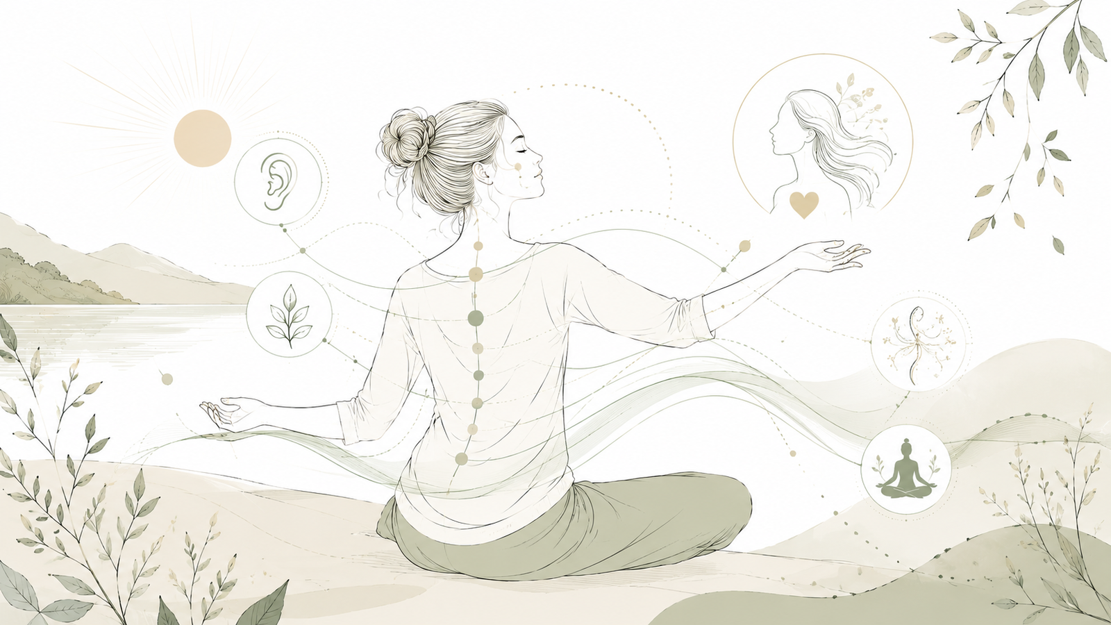 Illustration de la relaxation dynamique ciblée et du mouvement conscient du corps